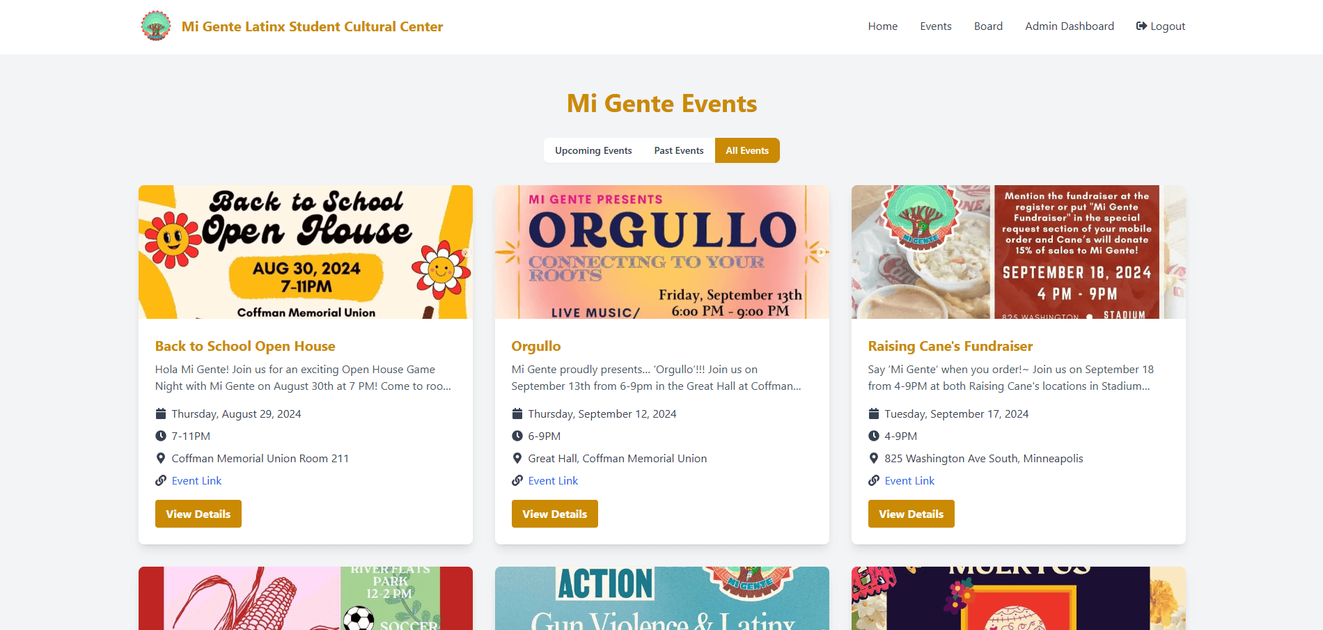 Mi Gente Event Manager